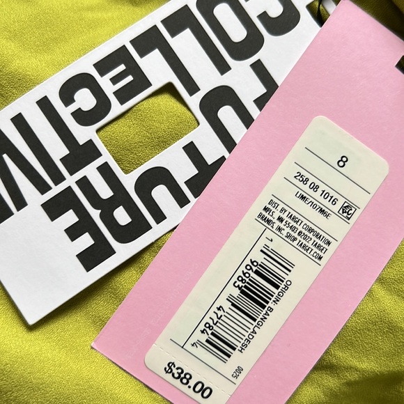 Future Collective™ with Alani Noelle Strappy Cutout Midi Slip Dress - Lime - Picture 4 of 4